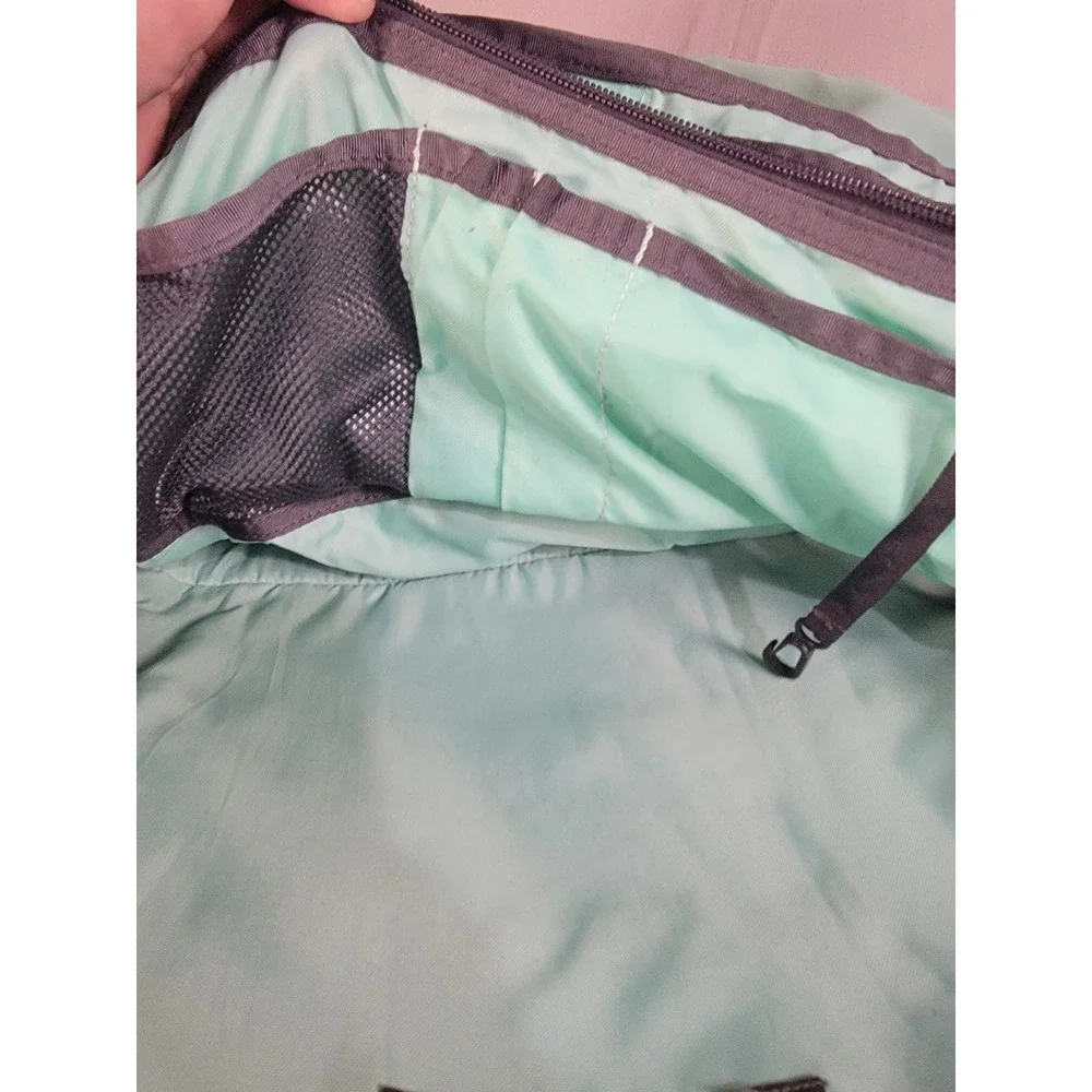 The North Face Pivoter Backpack Gray Mint Green Laptop School Travel Daypack